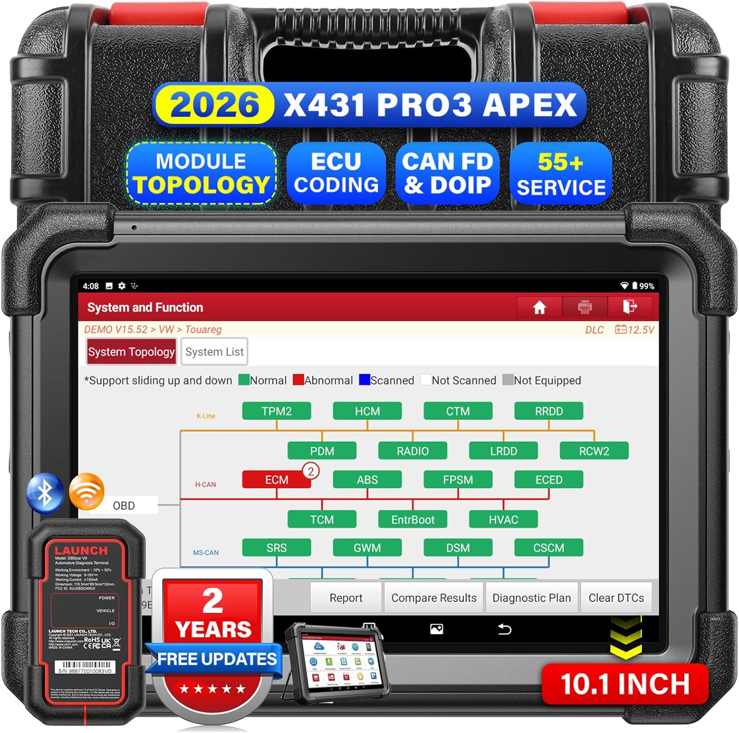 Launch X431 PRO3 APEX OBD2 Scanner