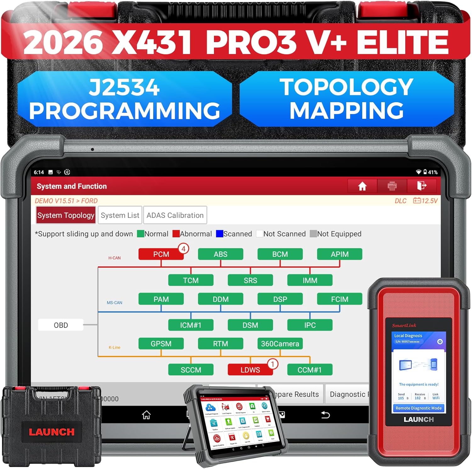 Launch X431 PRO3 V+ Elite OBD2 Scanner