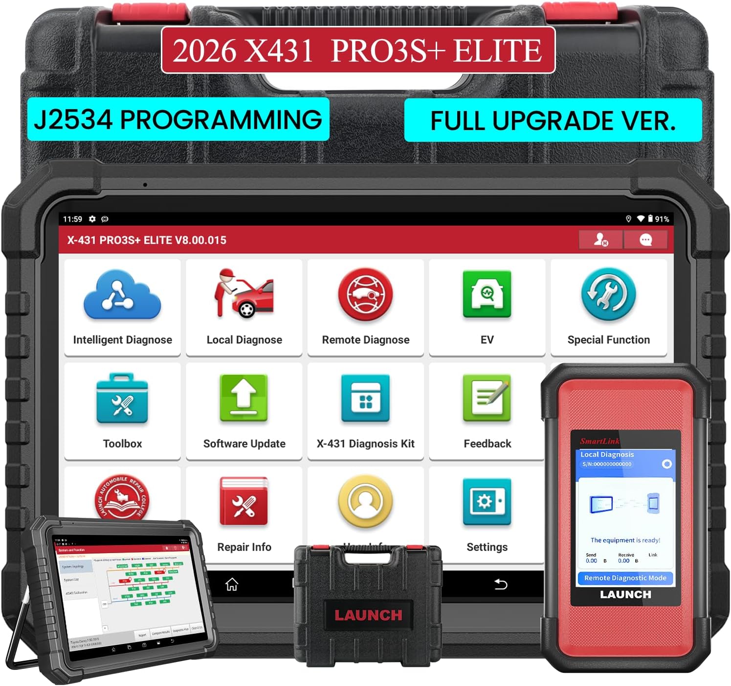 Launch X431 PRO3S+ OBD2 Scanner